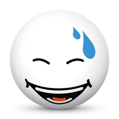 Laughing Face With Sweat - 3D-Emoji 3/6 - 1024x1024px - Free Download Version